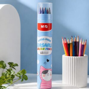 crayon de couleur effaçable M&G 12 couleur