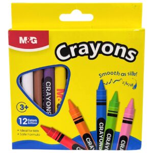 Crayon De Couleur 12 A la Cire M&G