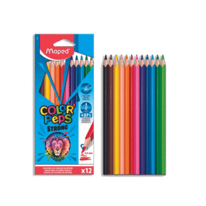 Crayons Couleurs 12 Pcs 18cm Color’Peps Strong Maped