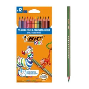 BIC KiDS  - 12 Crayons de couleur