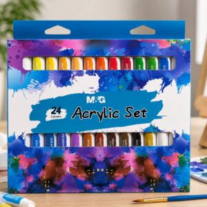 M&G Acrylic Colours Set – – 24 Tubes – 12ml