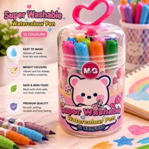 feutres de coloriage M&G Super Washable 12 couleurs