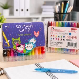 crayons de cire rétractables M&G 12 couleur