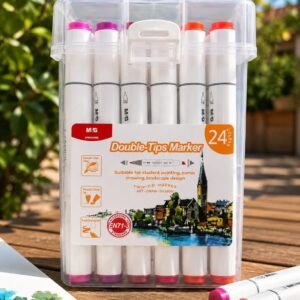 M&G Professional Sketch Marker Pen Boite de 24 couleurs 2tête
