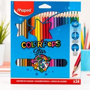 paquet de 24 crayons de couleur Maped Color'Peps Star